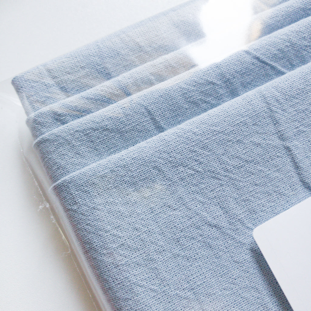 Pack de 4 telas Tusor Blanco Celeste
