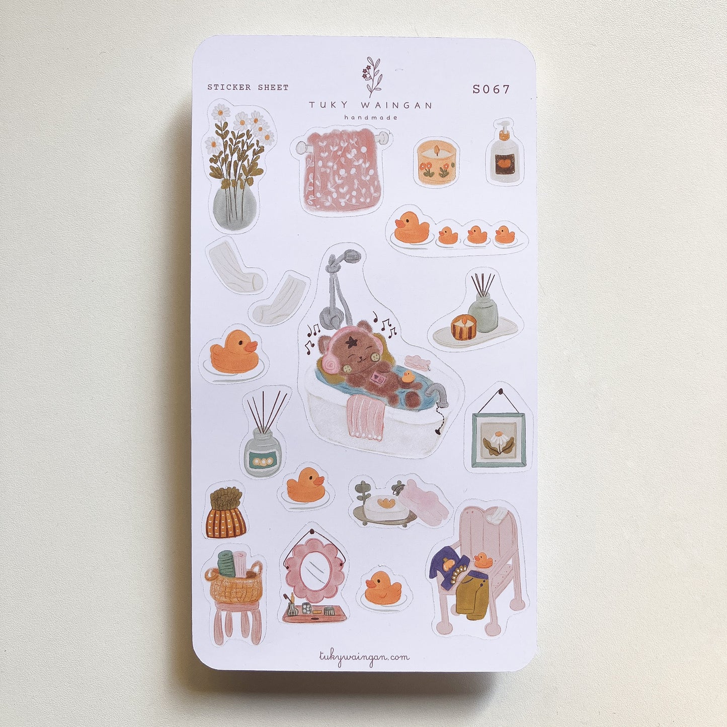 Hoja de 18 Stickers Troquelados | Momento de Spa