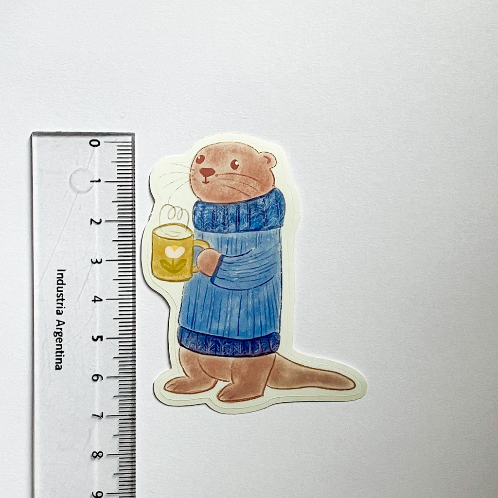 Mochi la Nutria | Sticker Resistente al Agua