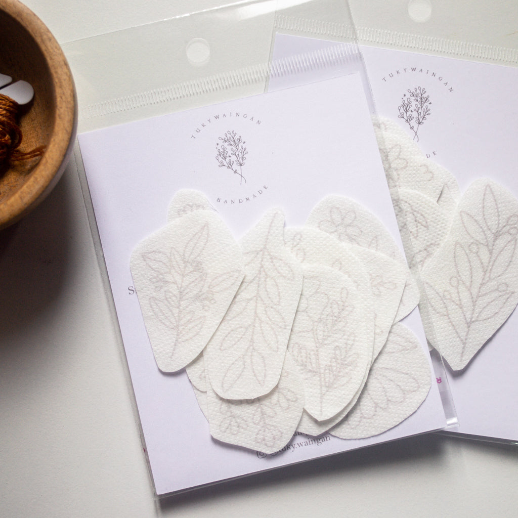 Stickers flores silvestres para bordar Hidrosoluble