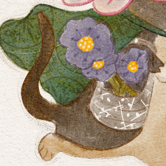 Postal Ilustrada, tarjeta 10x15 cm. Martita
