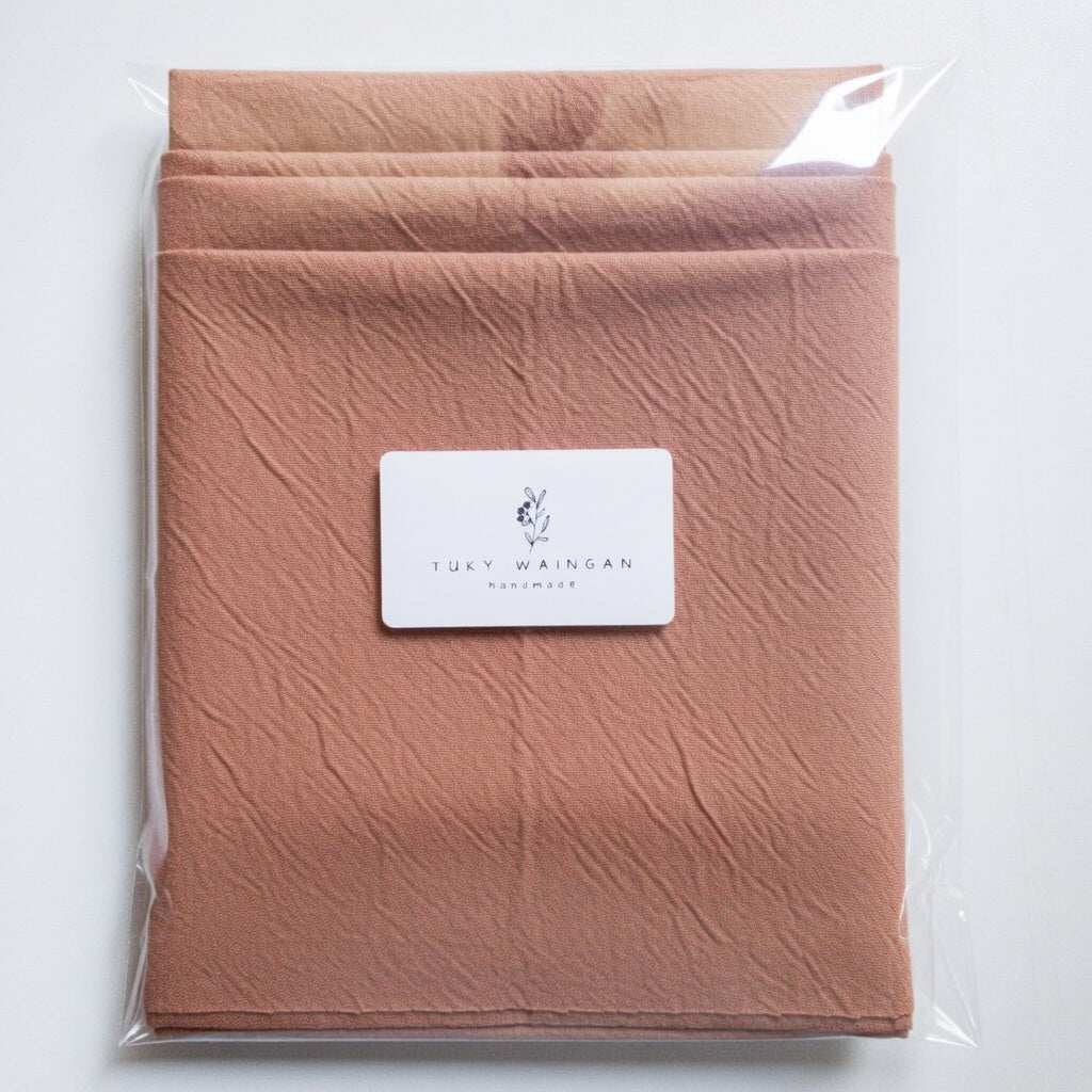 Pack de 4 telas Tusor Chocolate