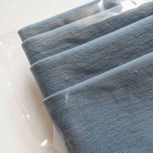 Pack de 4 telas Tusor Azul acero