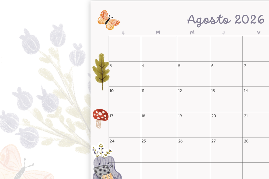 Un vistazo al calendario de agosto: descargable exclusivo para el Club de Correo