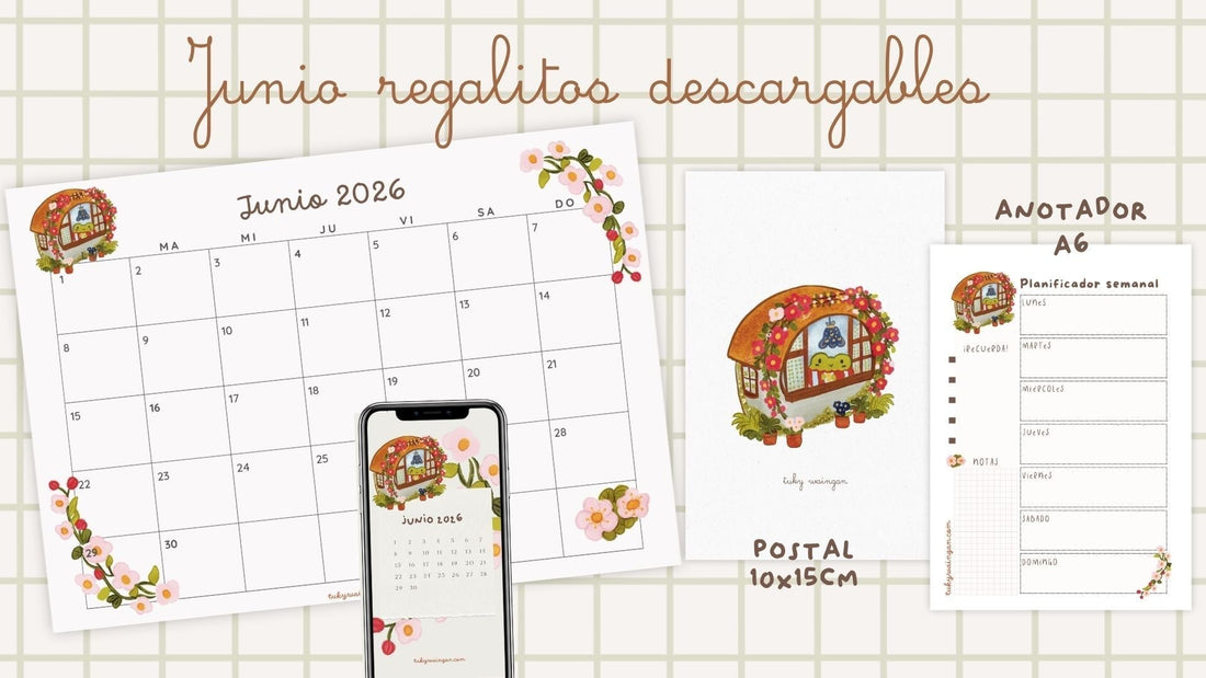 Junio 2026 – Descargables GRATIS ya disponibles 🐸🌸