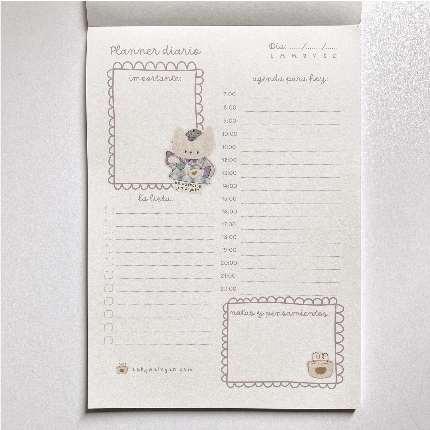 Planner Diario A5 | Un Cafecito