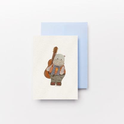 Postal Ilustrada, tarjeta 10x15 cm. Hipo