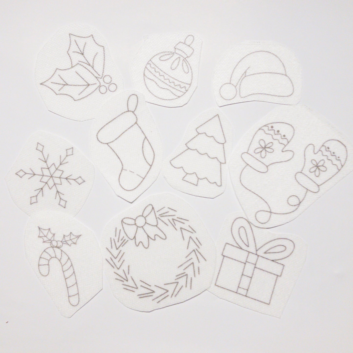 Stickers "Navidad" para bordar Hidrosoluble