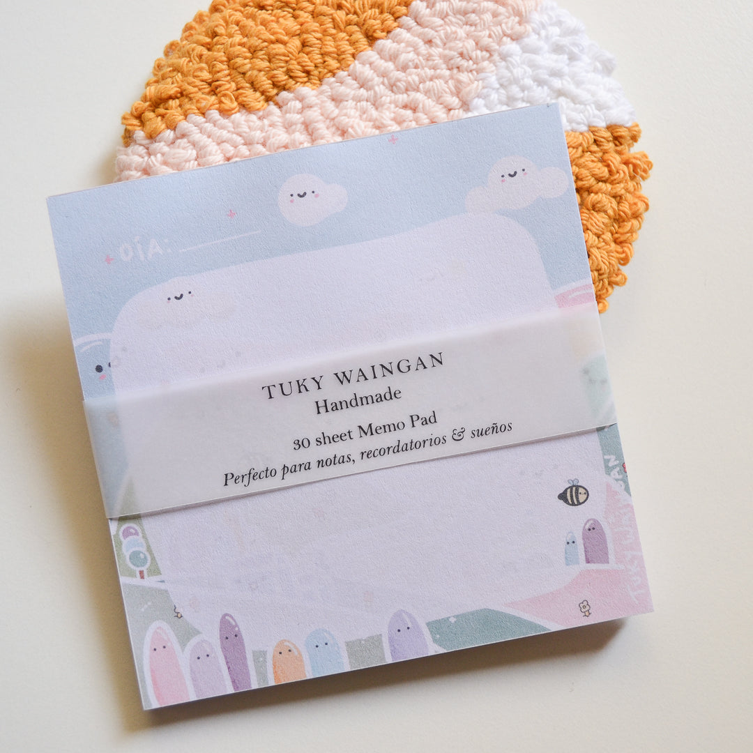 Memo Pad Anotadores kawaii Nubes