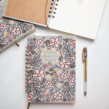 Cuaderno Anillado Bullet Journal A5 con Marcas Bujo – Diseño Exclusivo Hecho a Mano