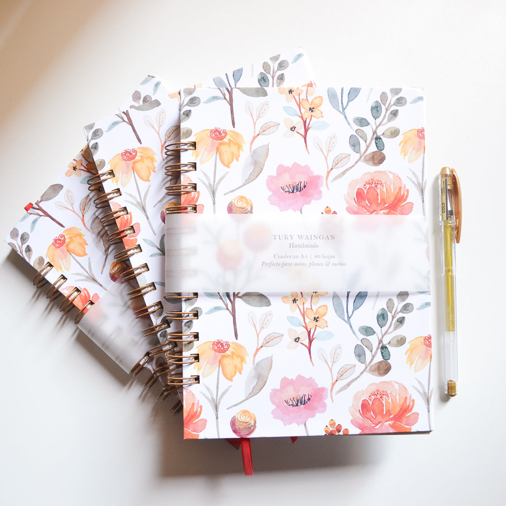 Cuaderno Anillado Tapa Dura A5 80 Hojas Rayadas