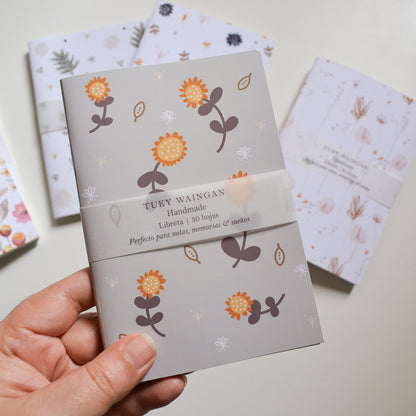 Libreta A6 Girasoles | Ilustrada a Mano