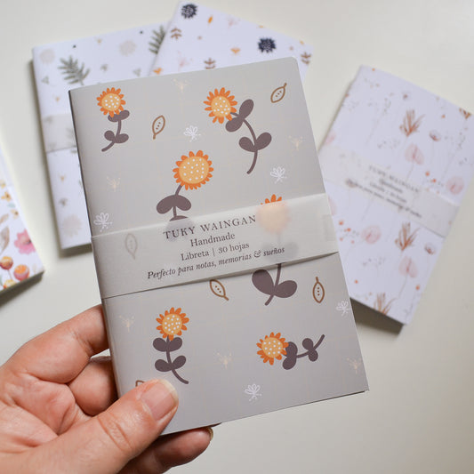Libreta A6 Girasoles | Ilustrada a Mano