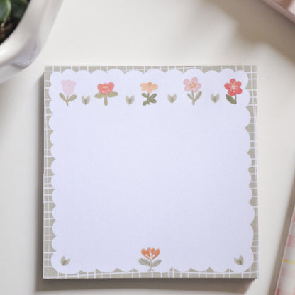 Memo Pad Anotadores Flores kawaii