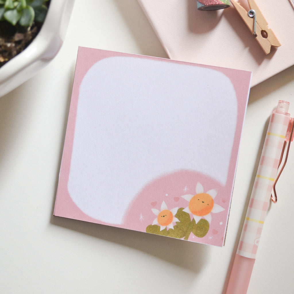 Memo Pad Anotadores kawaii Girasol