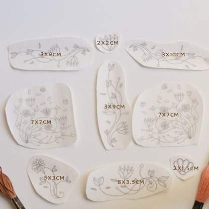 Stickers "Decoraciones" para bordar Hidrosoluble