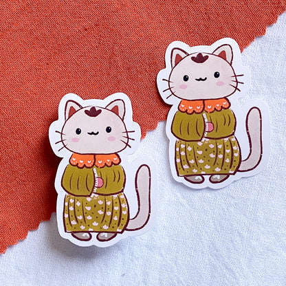 Mila la Gatita | Sticker Resistente al Agua