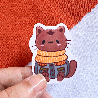 Otto el Gatito | Sticker Resistente al Agua