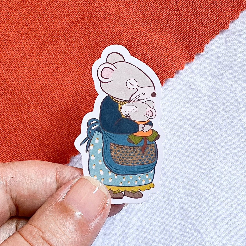 Vera la Ratona | Sticker Resistente al Agua