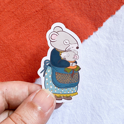 Vera la Ratona | Sticker Resistente al Agua