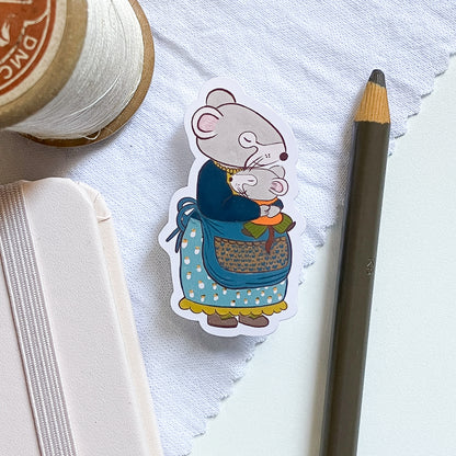 Vera la Ratona | Sticker Resistente al Agua