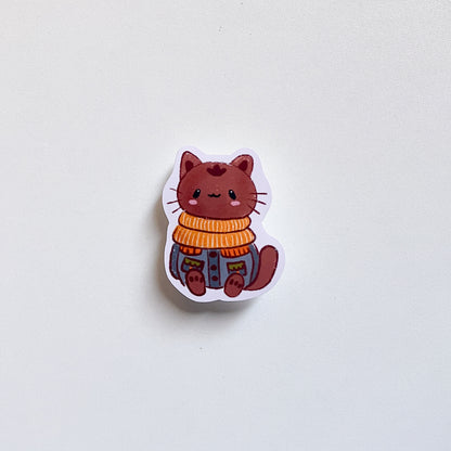 Otto el Gatito | Sticker Resistente al Agua