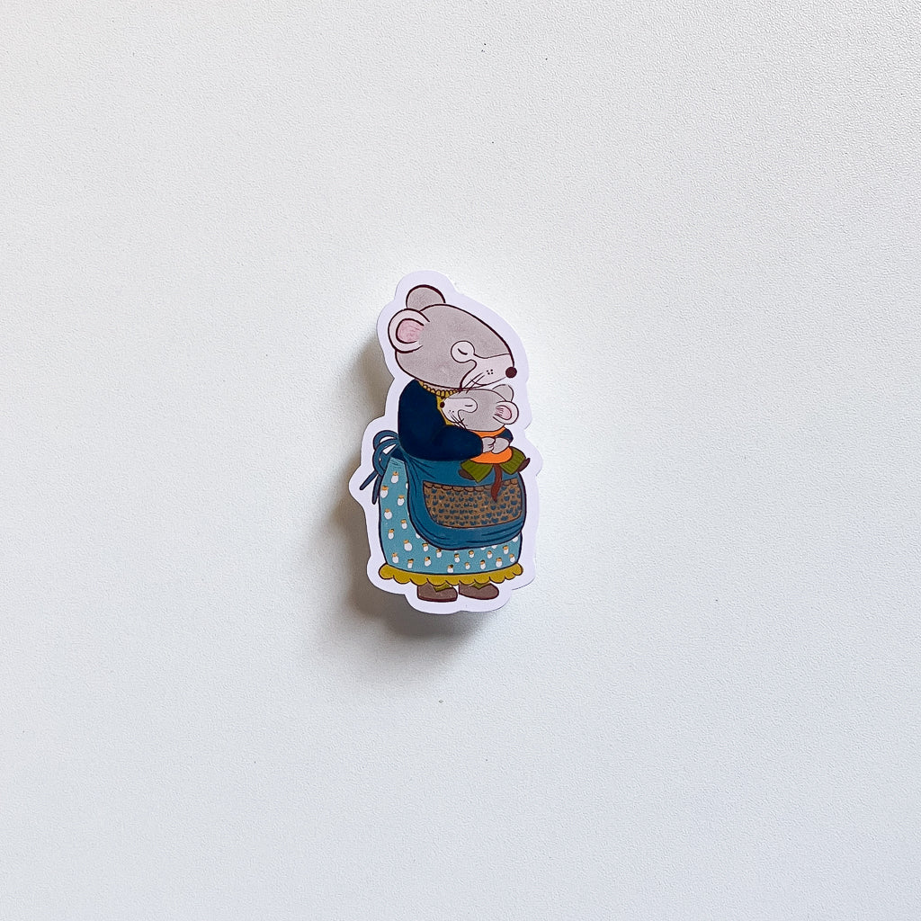 Vera la Ratona | Sticker Resistente al Agua