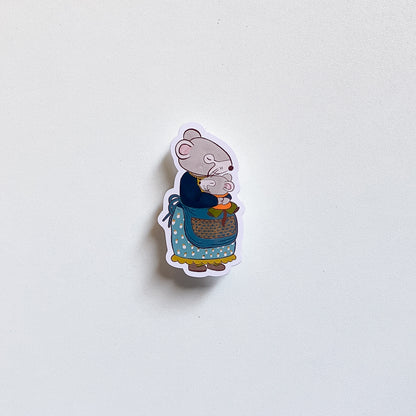 Vera la Ratona | Sticker Resistente al Agua