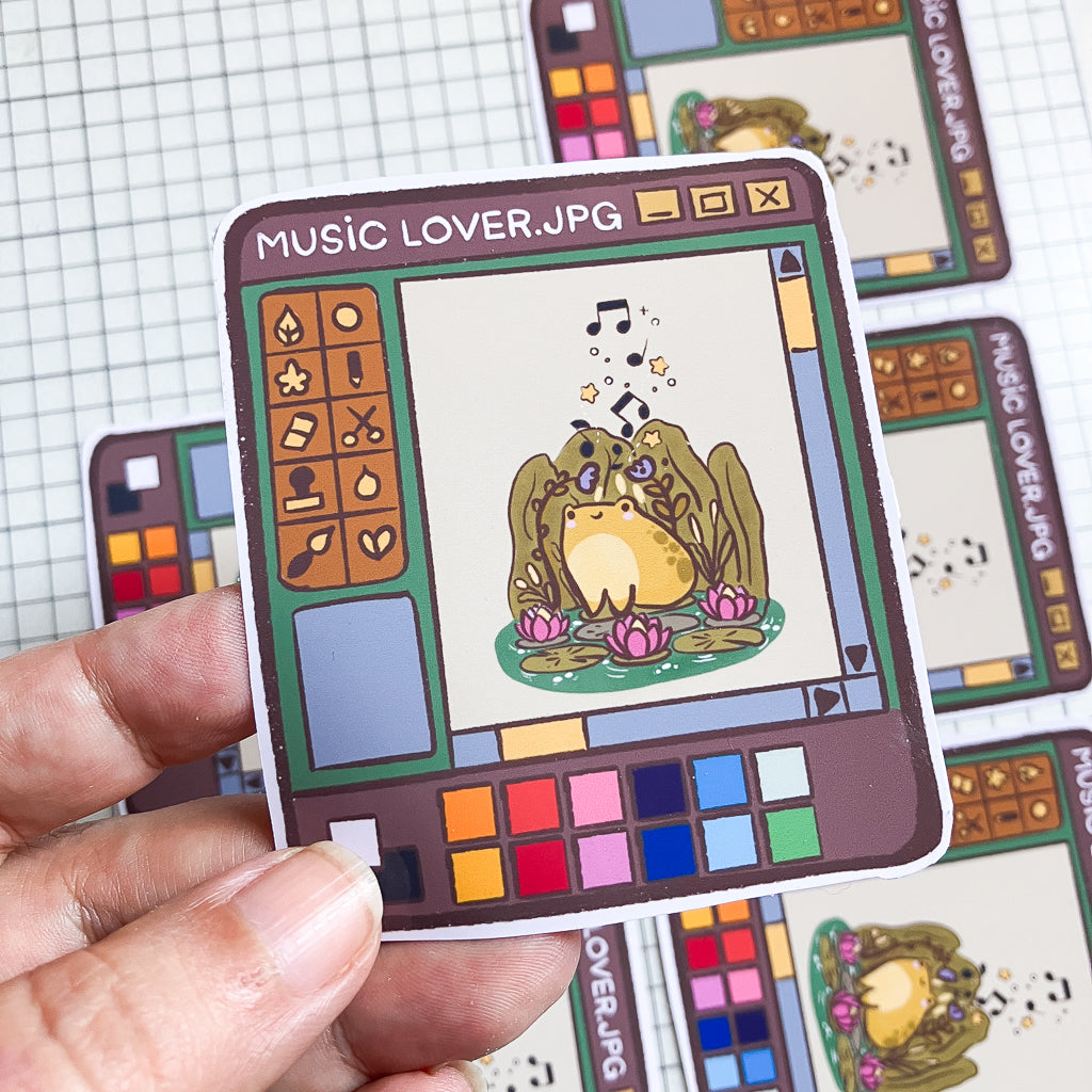 Music Lover | Sticker Resistente al Agua