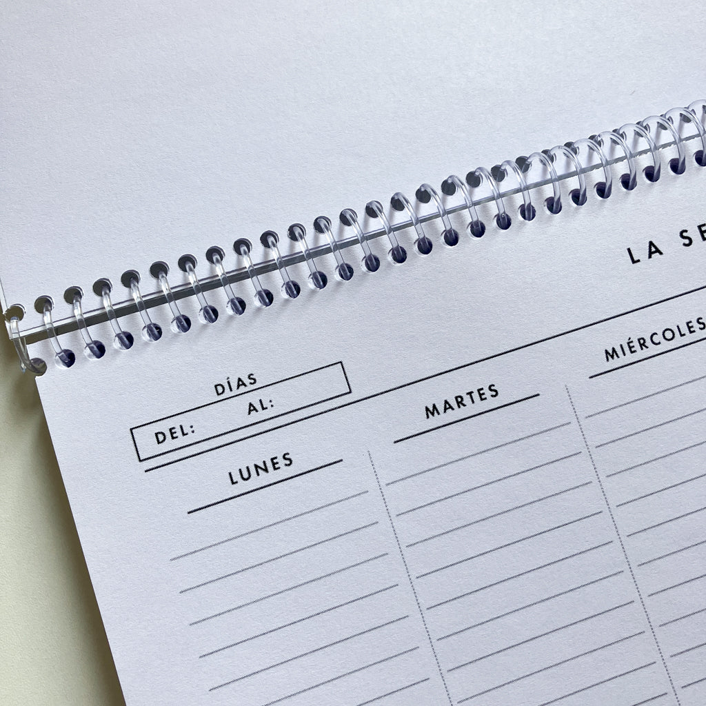 Planner Semanal A4 Anillado | 52 Semanas con Diseño Floral en Acuarela