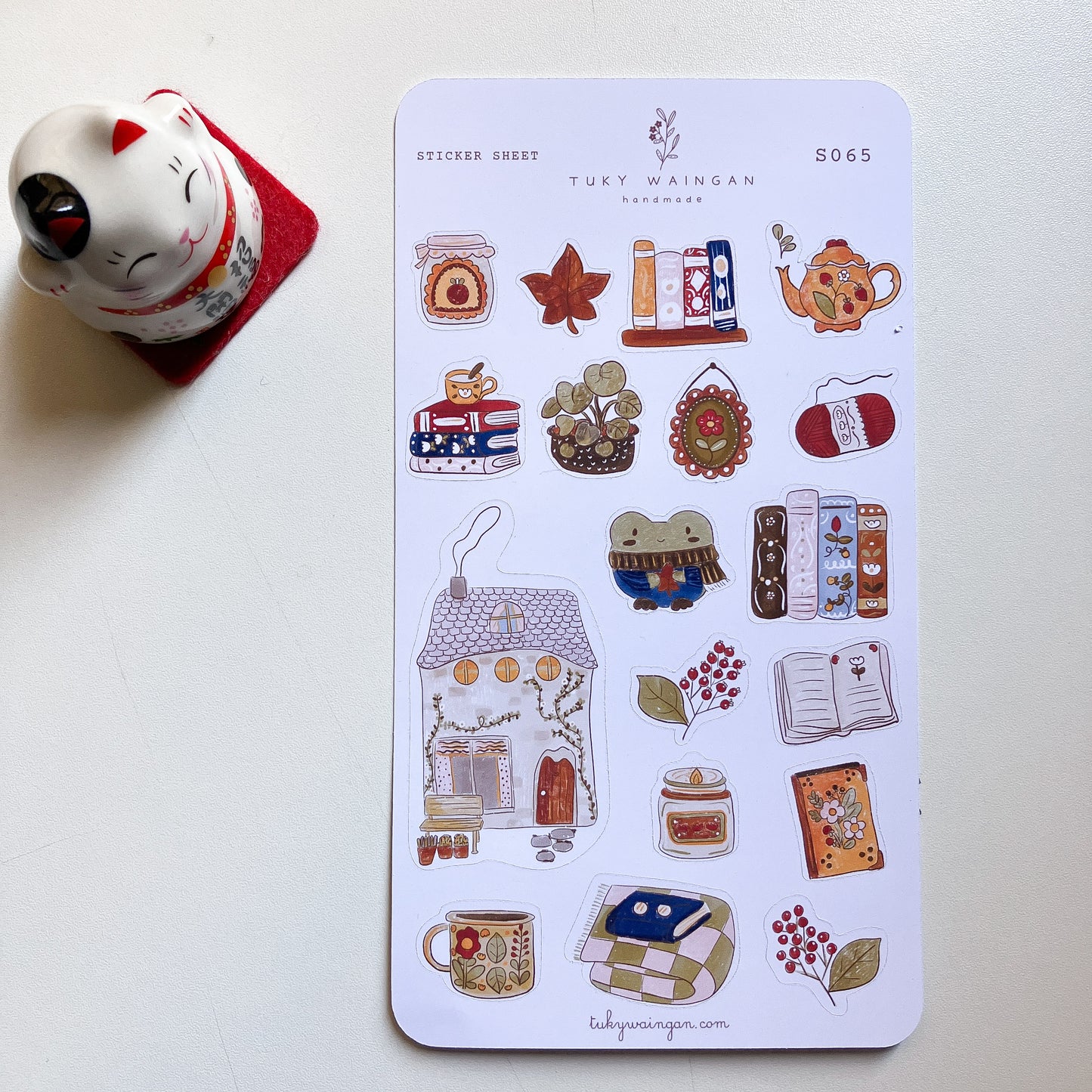 Stickers Kawaii Casa de Invierno · Hoja 19 · Bujo y Scrapbook