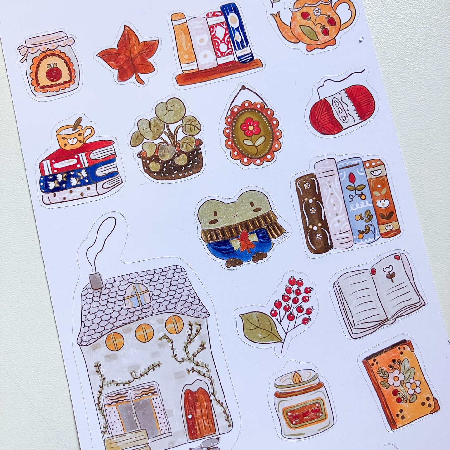 Stickers Kawaii Casa de Invierno · Hoja 19 · Bujo y Scrapbook