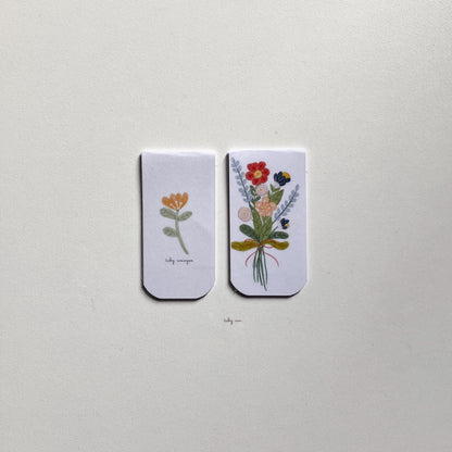 Marcapáginas Magnéticos Ilustrados – Set de 2 | Elegí el tuyo. Hecho a Mano