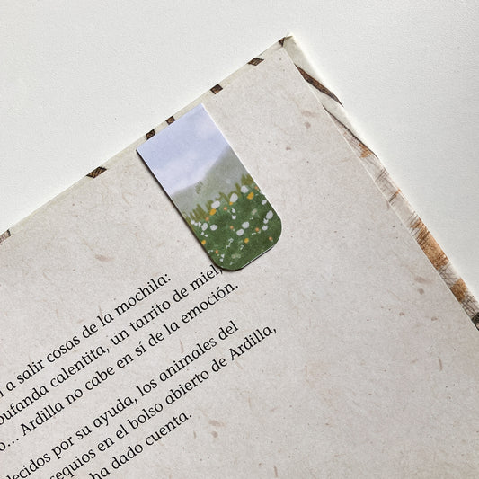 Marcapáginas Magnéticos Ilustrados – Set de 2 | Maceta de campo. Hecho a Mano