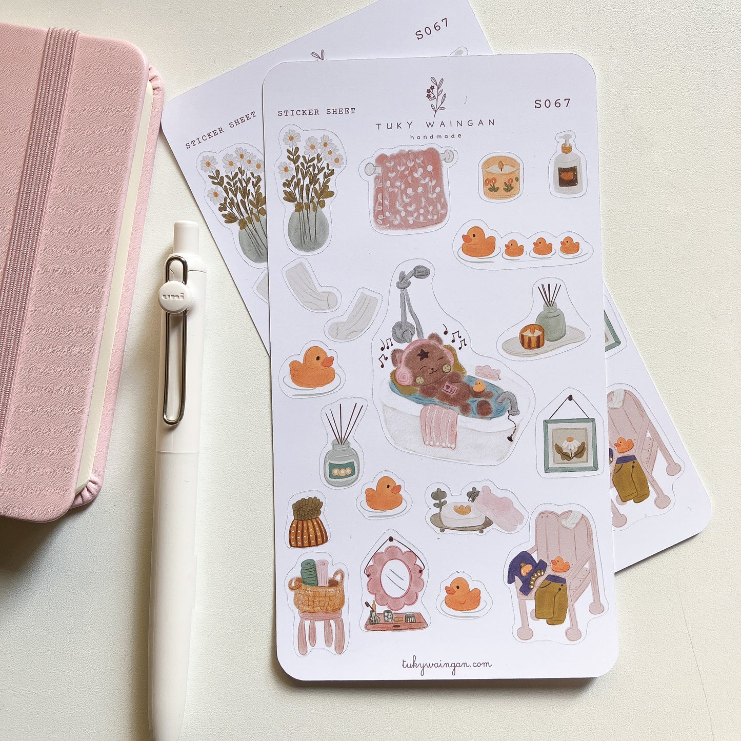 Hoja de 18 Stickers Troquelados | Momento de Spa