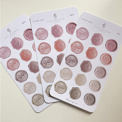 Sticker Sheet Lacres Pastel | Scrapbooking & Journaling