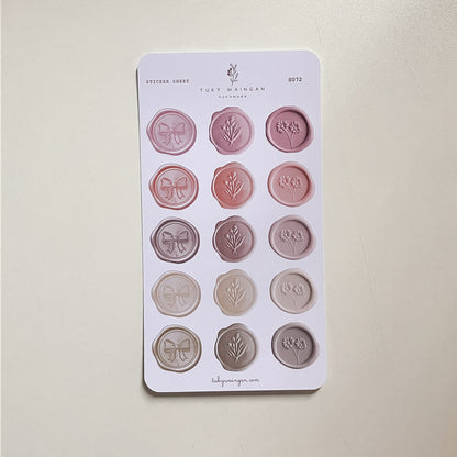 Sticker Sheet Lacres Pastel | Scrapbooking & Journaling