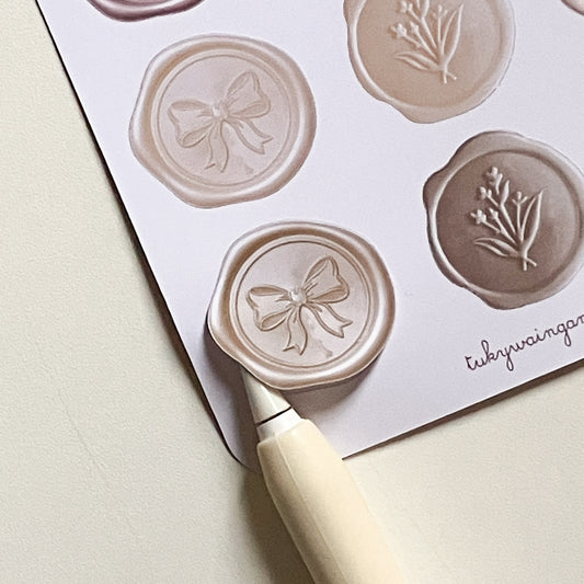 Sticker Sheet Lacres Pastel | Scrapbooking & Journaling