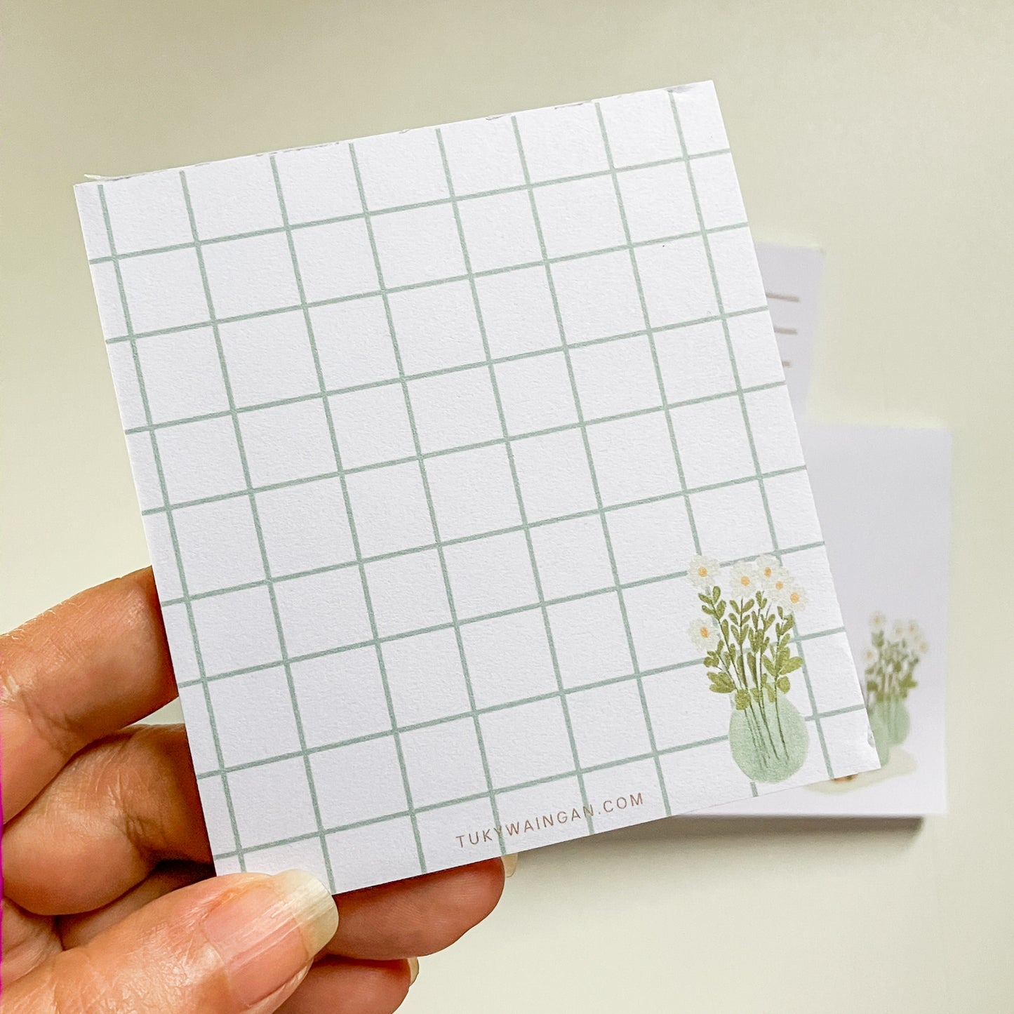 Memo Pad Anotadores Jarrón de flores