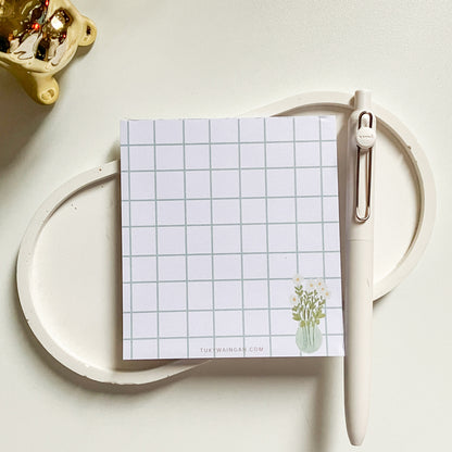 Memo Pad Anotadores Jarrón de flores