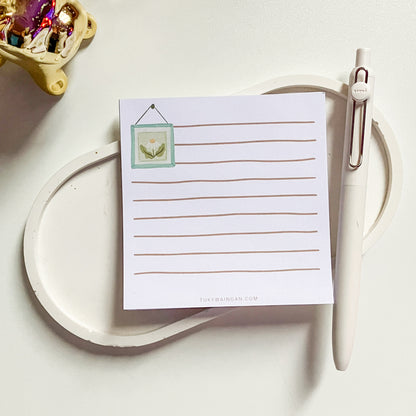 Memo Pad Anotadores Cuadro Flor