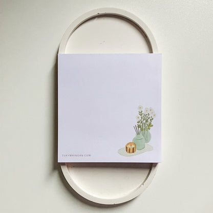 Memo Pad Anotadores Jarrón y vela