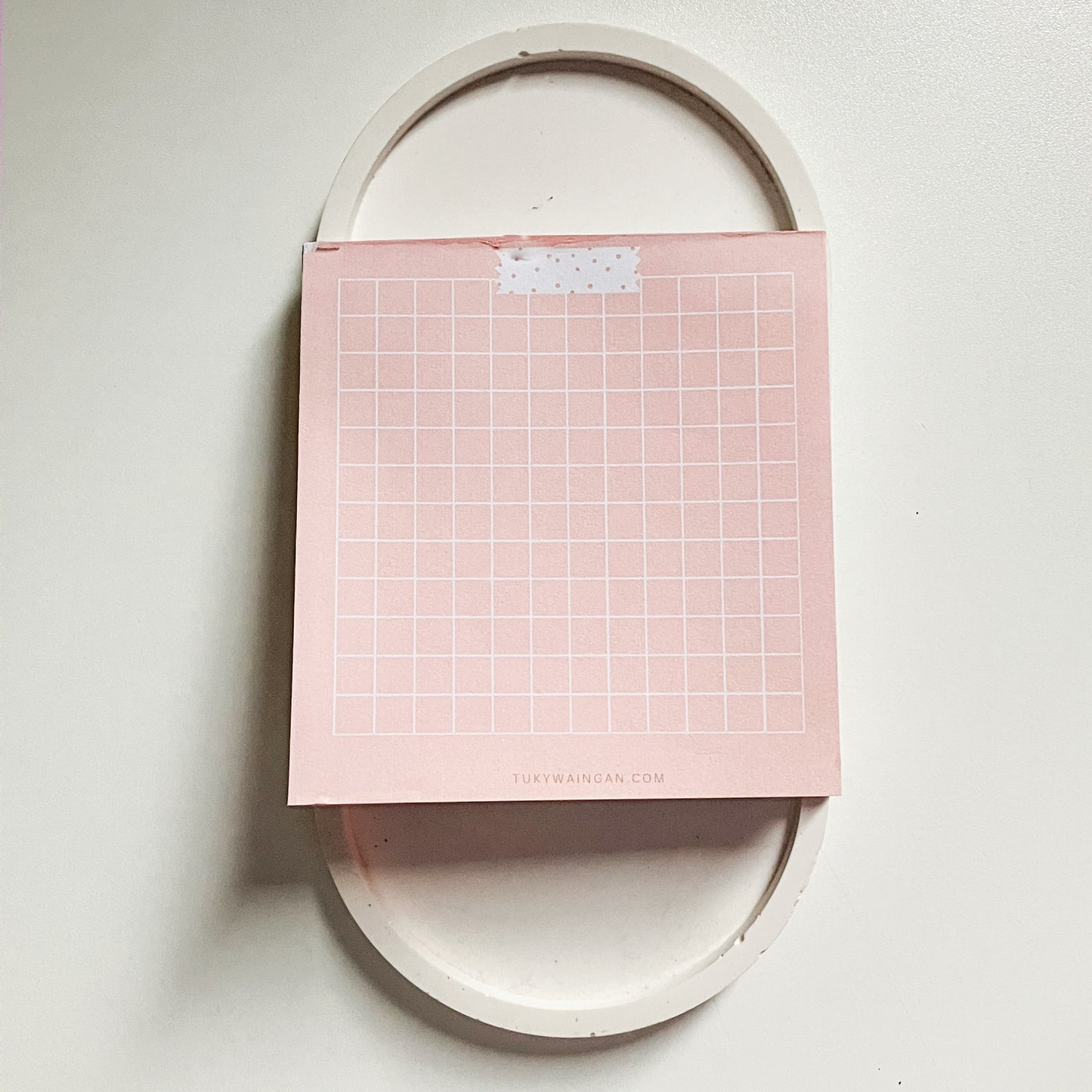 Memo Pad Anotadores Cuadriculado coral