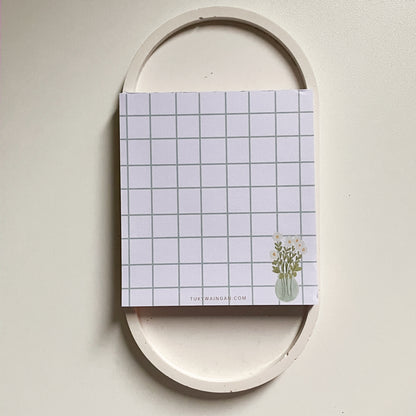 Memo Pad Anotadores Jarrón de flores