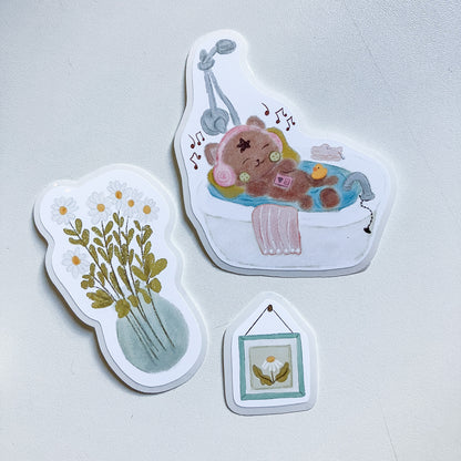 Spa Set x 3 | Sticker Resistente al Agua
