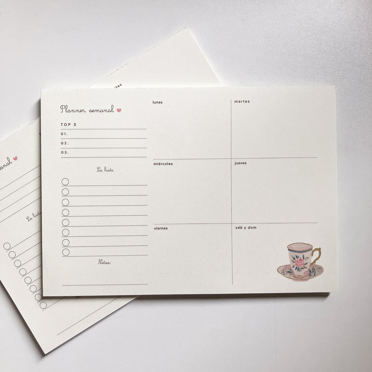 Planner semanal A5 | Una taza de té
