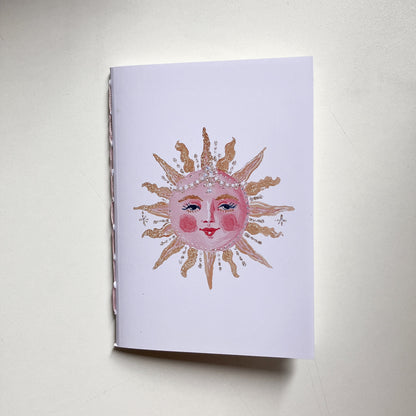 Set x2 Libretas A6 Cosidas a Mano | Sol y Estrellas