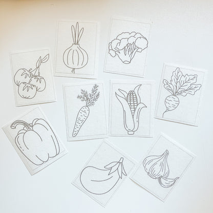 Stickers Frutas y verduras