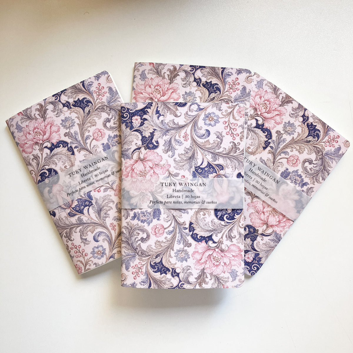 Libreta A6 Flores rosas