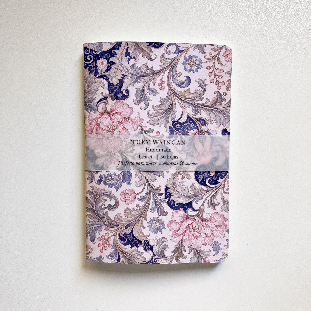 Libreta A6 Flores rosas
